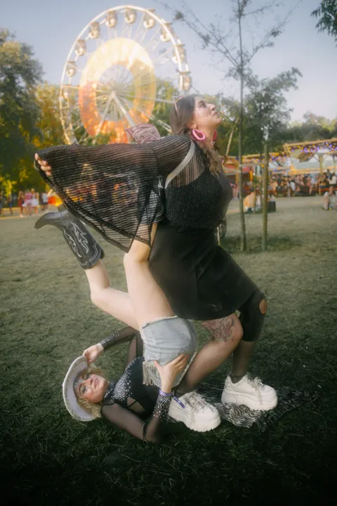 Upside down summer — Sziget Festival 2025. Photograph by Zoi Dontasz.