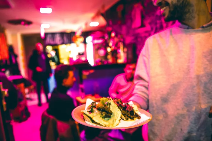 After-dark appetite — Food & nightlife. Photograph by Rockstar Photographers.