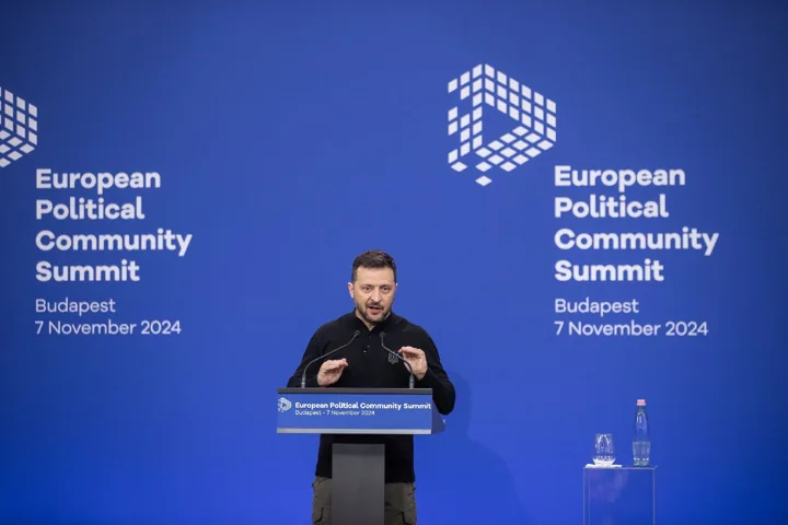 At the centre of the story — European Political Community Summit · Budapest. Photograph by Rockstar Photographers.