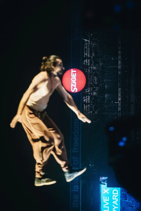 Off the ground — Sziget Festival 2026. Photograph by András Horváth.